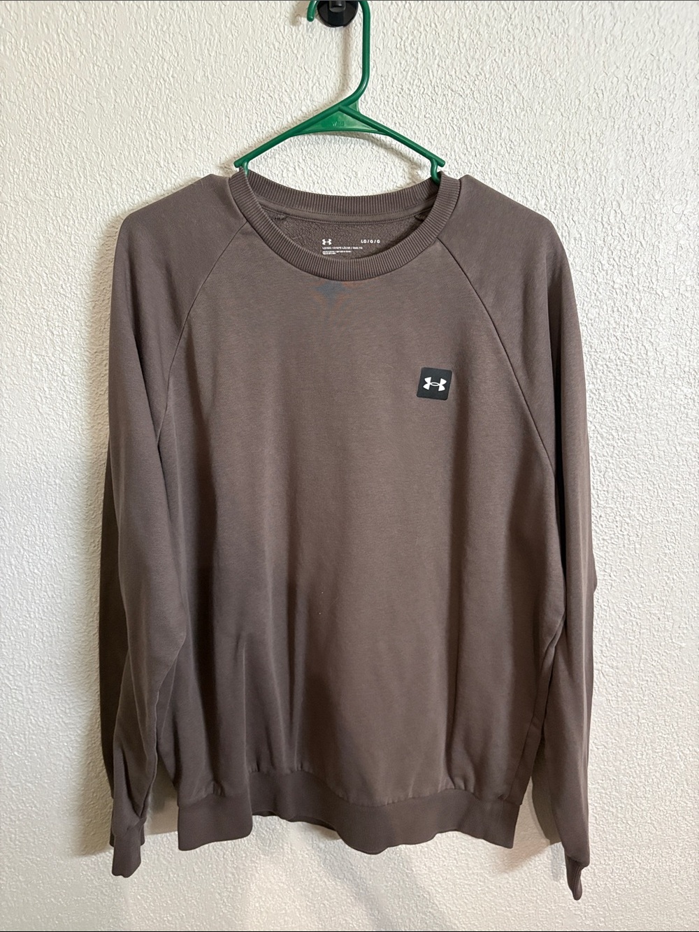 Under Armour Chocolate Brown Pullover Crewneck Never Worn Size Lg